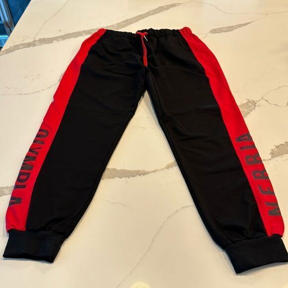 Baodinong Other - Baodinong XXL Gymaesthe, TICs. Black & Red Sweatpants. Olympia Nebbia on the leg